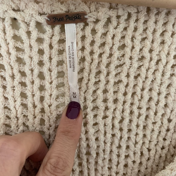 Free People | Halo Pullover Sweater Ivory Med NWOT - Picture 7 of 10